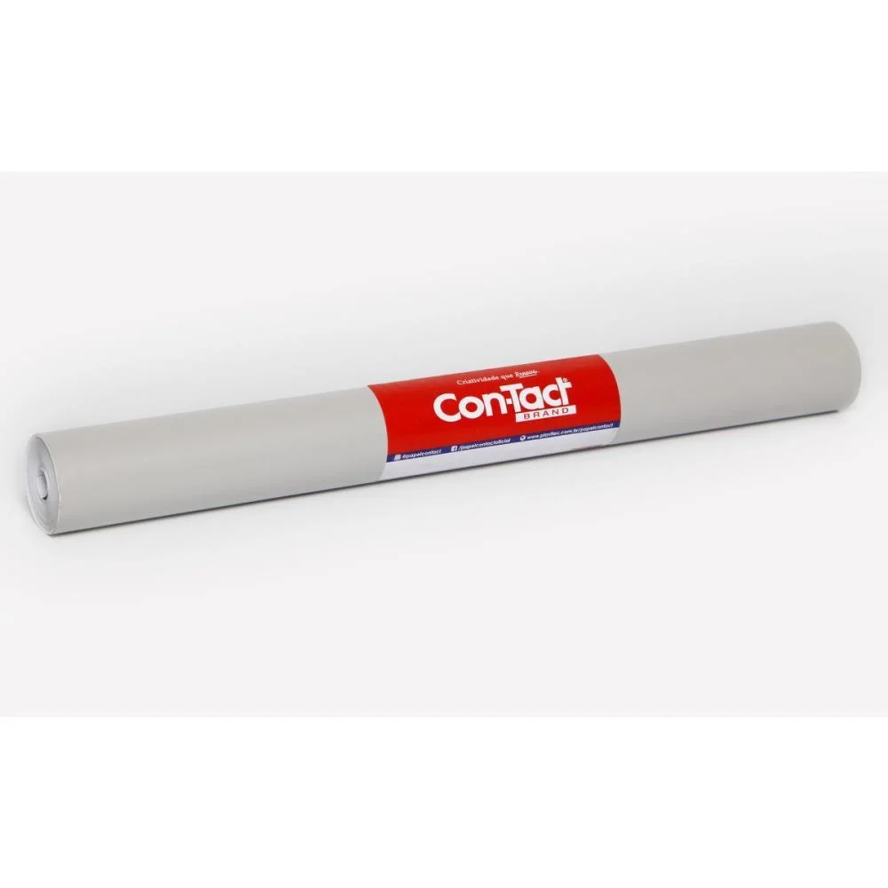 Contact Liso 45Cmx10M Opaco Cinza Contact (Rolo)