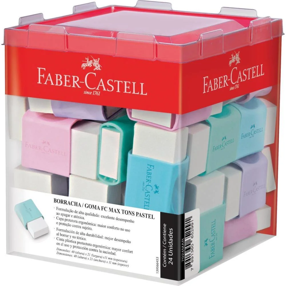 Borracha Branca Tons Pastel Fc Max (S) Faber-Castell (Dp.c/24)
