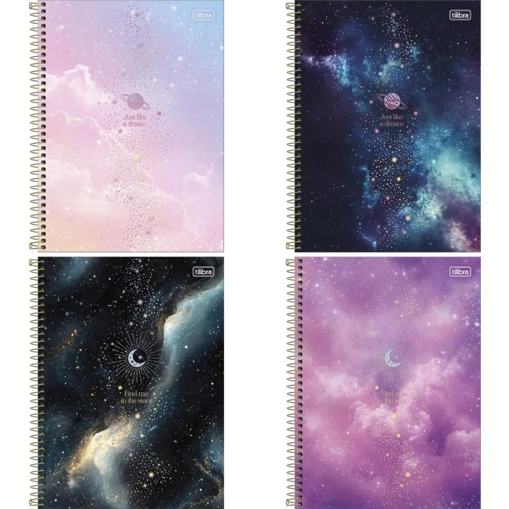 Caderno 01X1 Capa Dura Magic 80Fls. Tilibra (Pct.c/04)