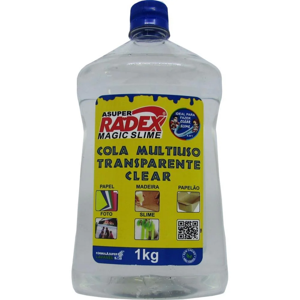 Cola Escolar Transparente 1Kg. Radex (Unidade)