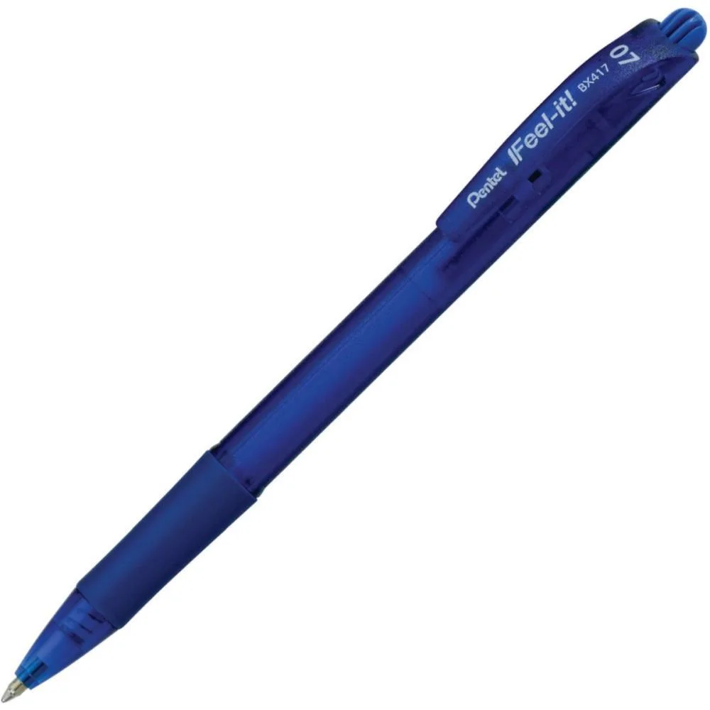 Caneta Esferografica Feel It 0,7Mm Azul Pentel (Cx.c/12)