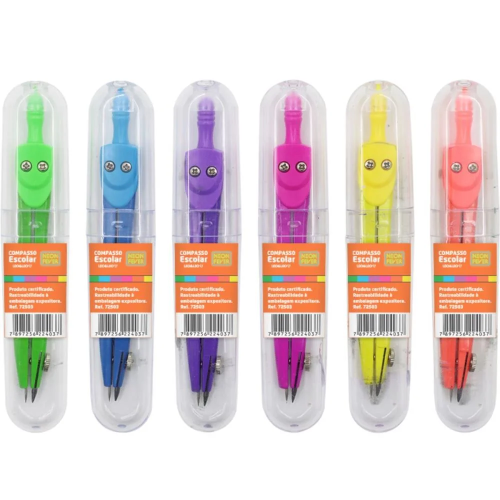 Compasso Neon Fever 6 Cores Leonora (Cx.c/24)