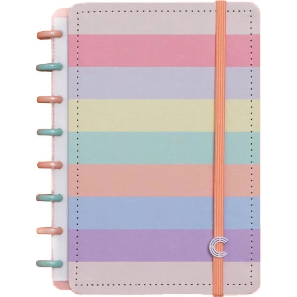 Caderno Inteligente A5 Arco-Iris Pastel 80Fls 155X220 Caderno Inteligente (Unidade)