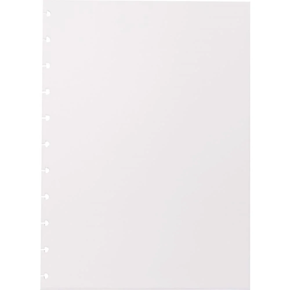 Caderno Inteligente Refil Grande Liso 90G. 50Fls. Caderno Inteligente (Pacote)
