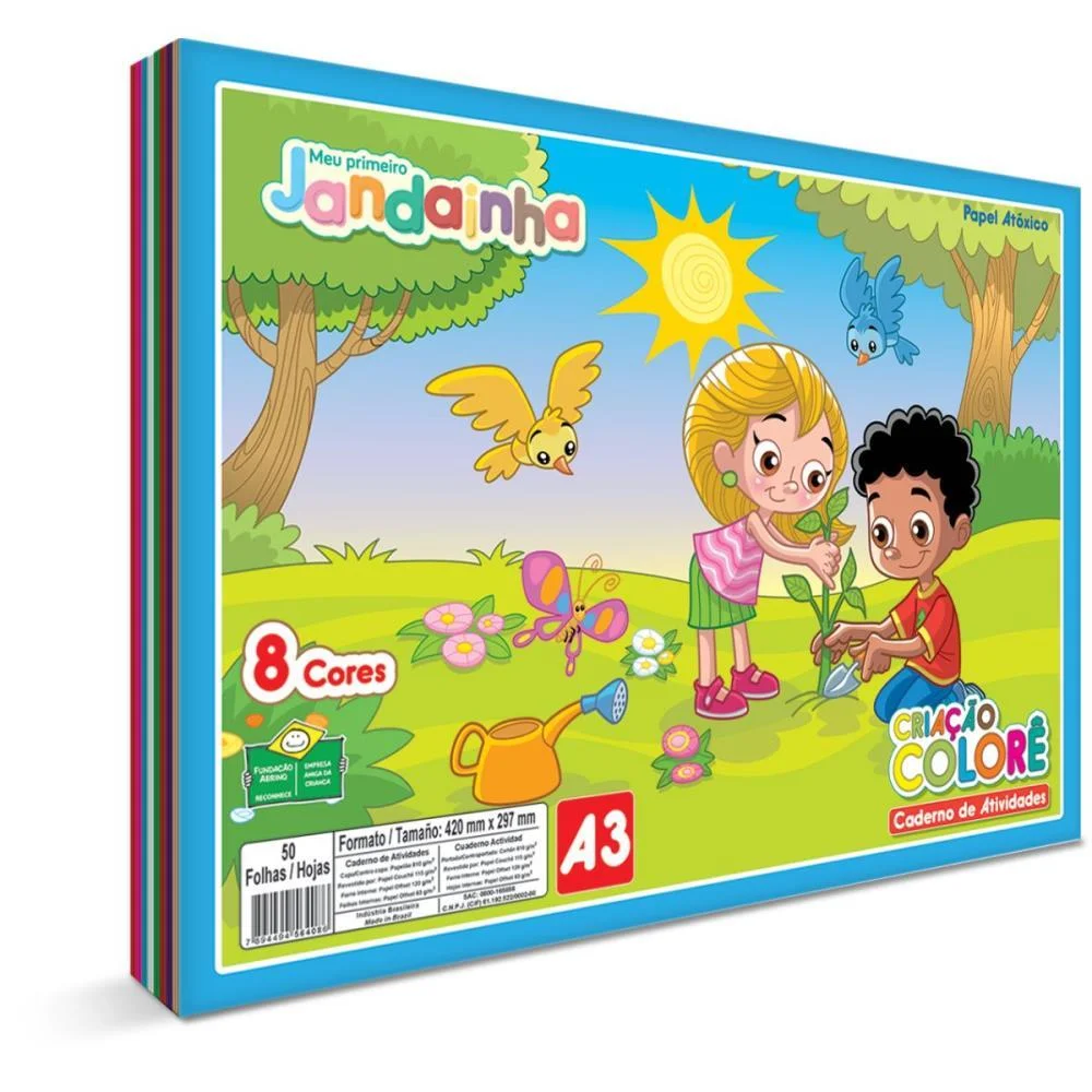 Bloco Para Educacao Artistica Jandainha Colore A3 32Fls.75G Jandaia (Unidade)