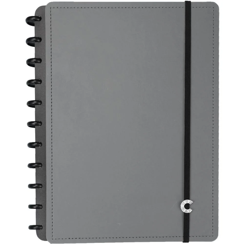 Caderno Inteligente Grande Basic Grey 80Fls 215X280Mm Caderno Inteligente (Unidade)