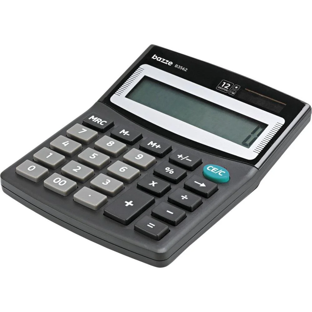 Calculadora De Mesa 12 Dig. Bazze B3562 Preta Summit (Unidade)