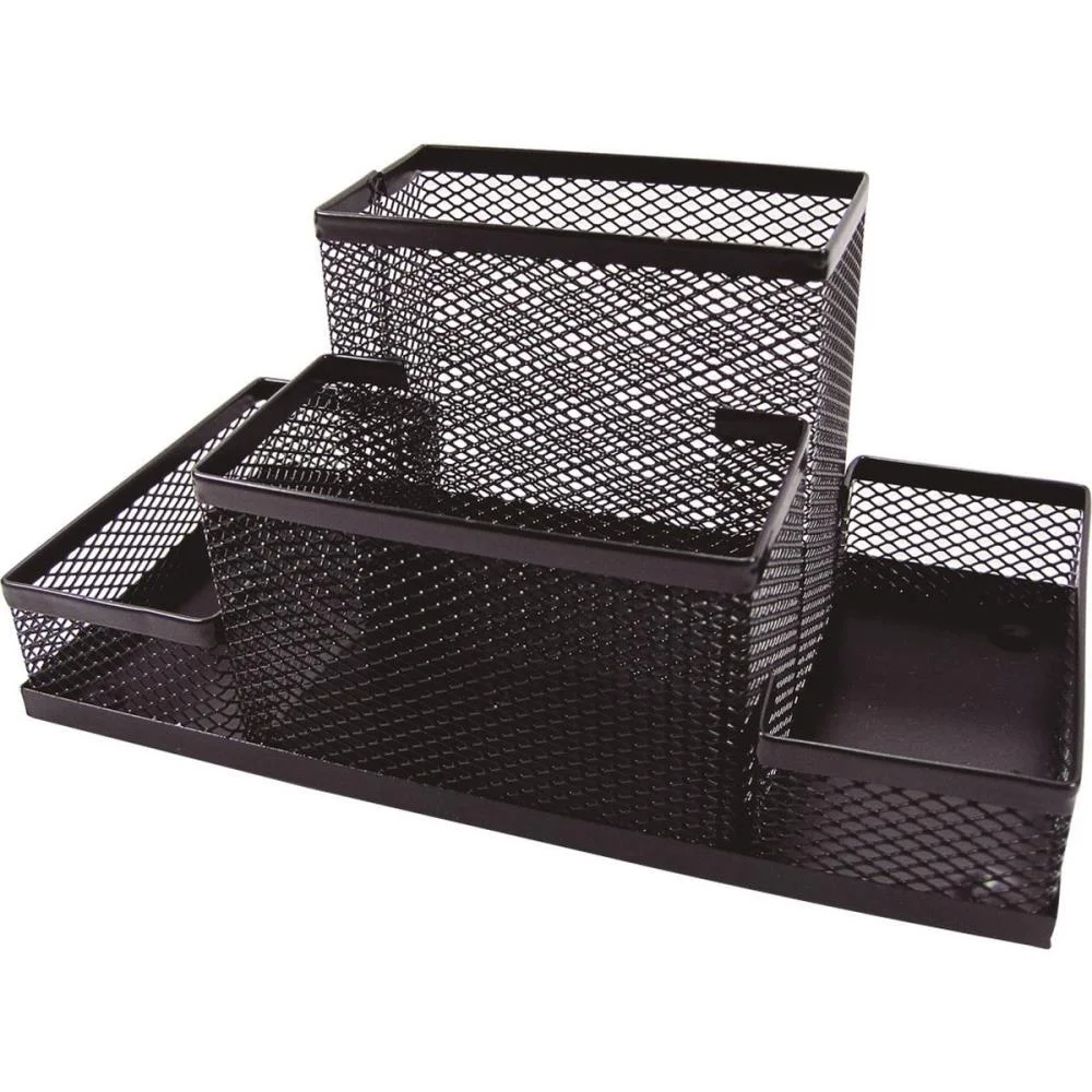 Acessorio Para Mesa Aramado Porta Objetos Preto Kit (Unidade)