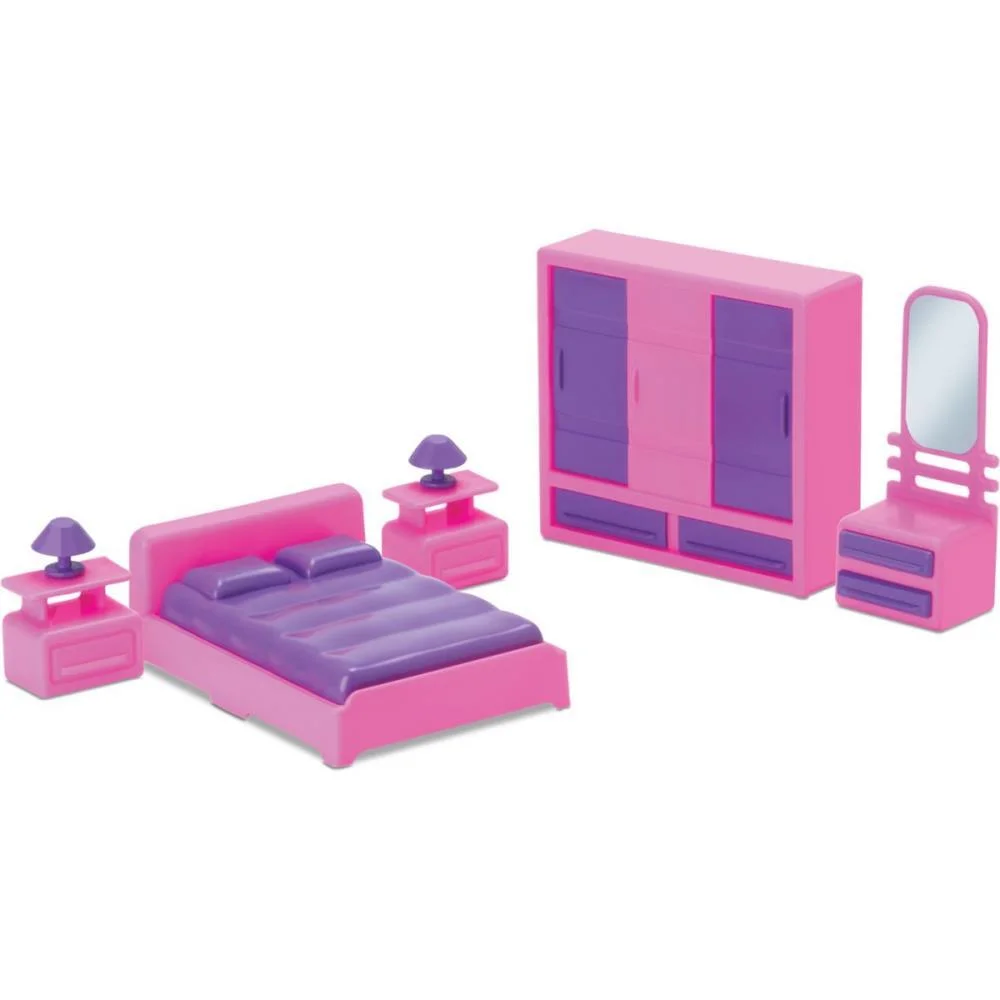 Casinha De Boneca Colecao Judy Home Quarto Samba Toys (Unidade)