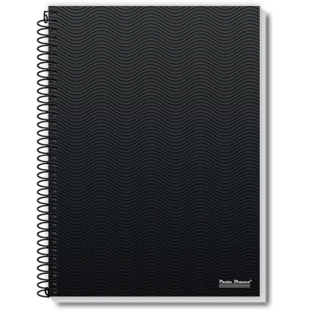 Caderno Espiral 1/4 Capa Dura Office 80Fls. Pauta Branca (Pct.c/05)