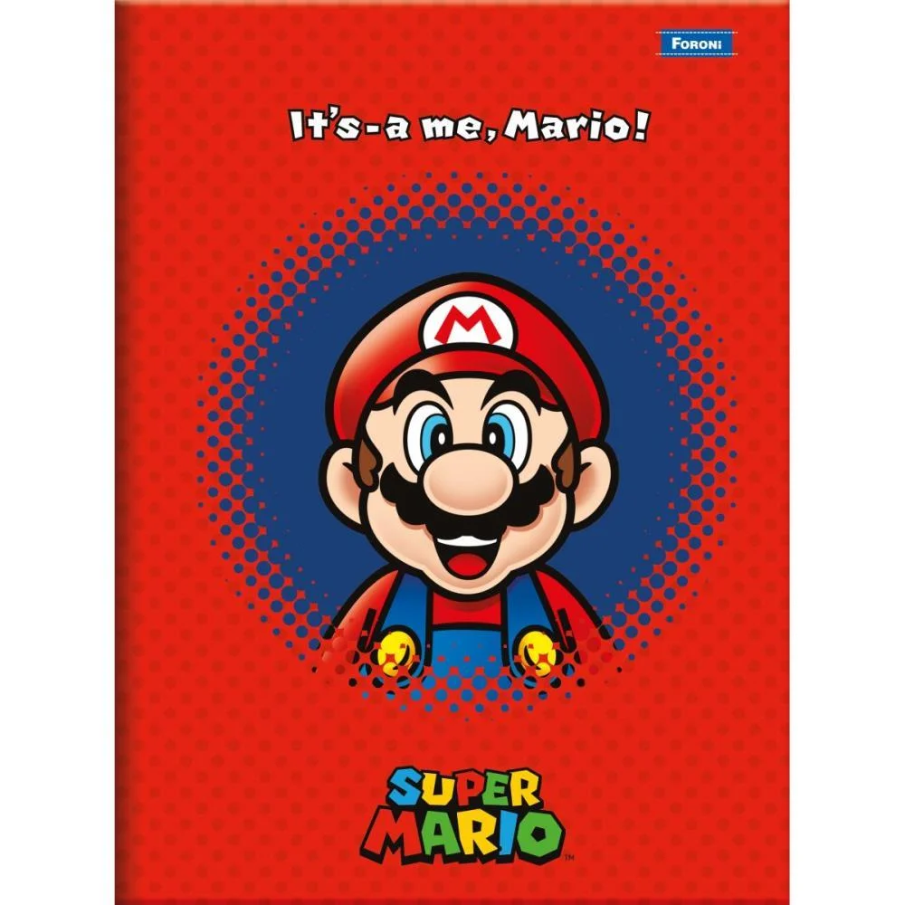 Caderno Brochurao Capa Dura Super Mario Bros 80F Foroni (Pct.c/05)