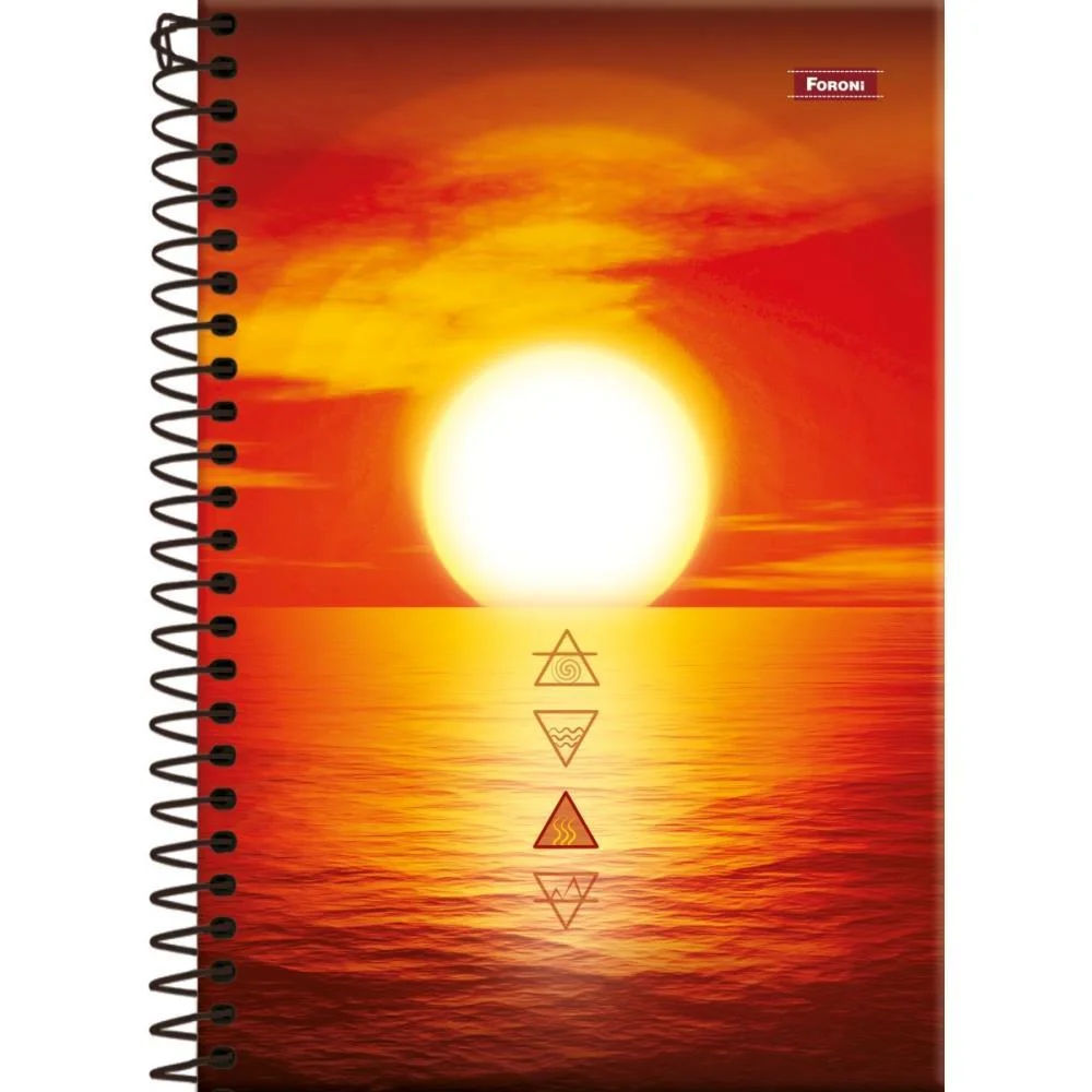 Caderno Espiral 1/4 Capa Dura 4 Elementos 160Fls. Foroni (Pct.c/05)