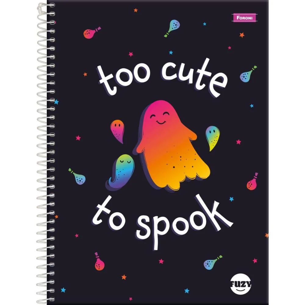 Caderno 01X1 Capa Dura Fuzy 80Fls. Foroni (Pct.c/04) - imagem 2