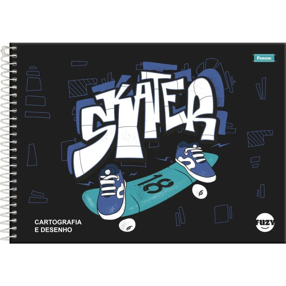 Caderno Desenho Univ Capa Dura Fuzy 80Fls. Foroni (Pct.c/04) - imagem 2