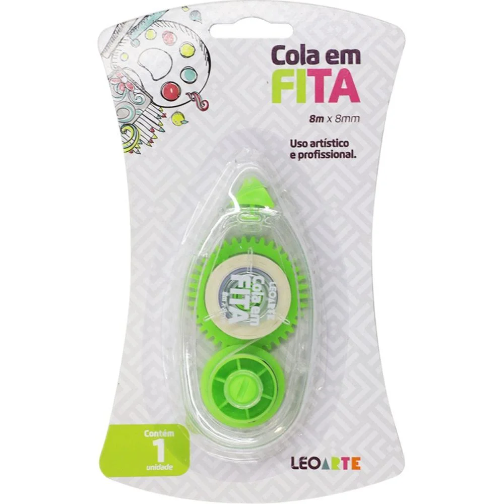 Cola Em Fita Leo E Leo 8Mmx8M Bl. Leonora (Cx.c/12) - imagem 4