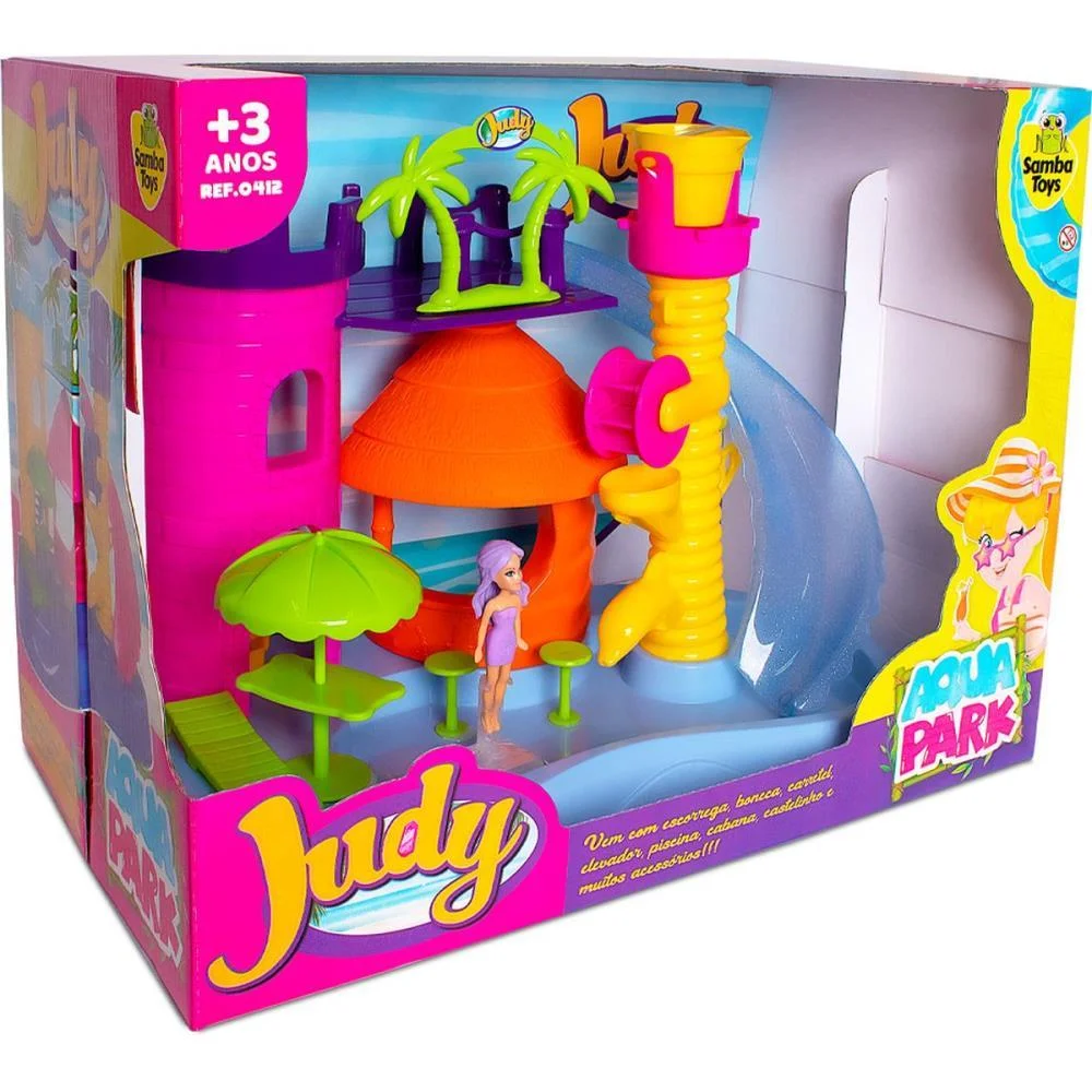 Cenario Tematico (Playset) Parque Aquatico Da Judy Samba Toys (Unidade) - imagem 3