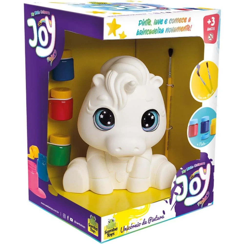 Boneco E Personagem Joy Unicorn Pintura Lavavel Samba Toys (Unidade) - imagem 2