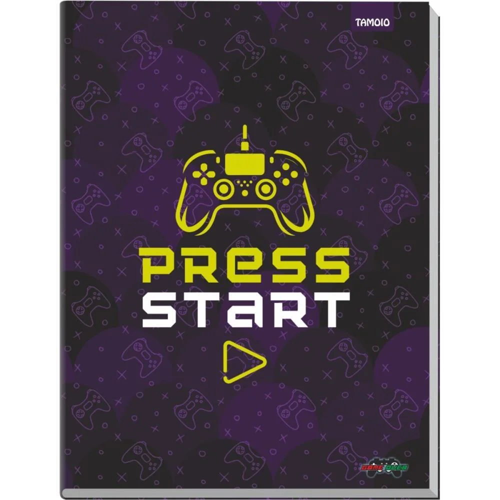 Caderno Brochurao Capa Dura Game Over 96 Folhas Tamoio (Pct.c/04) - imagem 4
