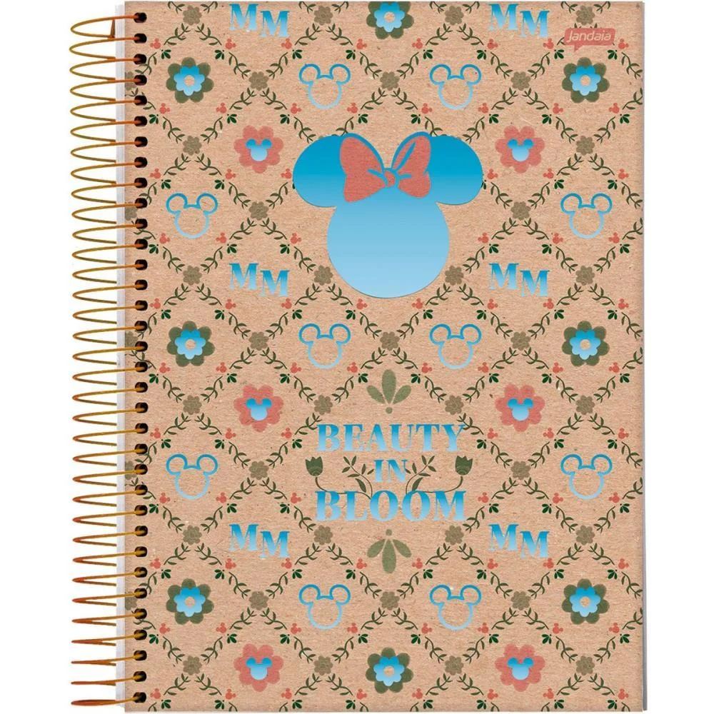 Caderno 01X1 Capa Dura Mickey.minnie Arts Kraft 80I.a Jandaia (Pct.c/04) - imagem 3