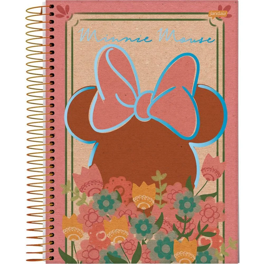 Caderno 01X1 Capa Dura Mickey.minnie Arts Kraft 80I.a Jandaia (Pct.c/04) - imagem 5