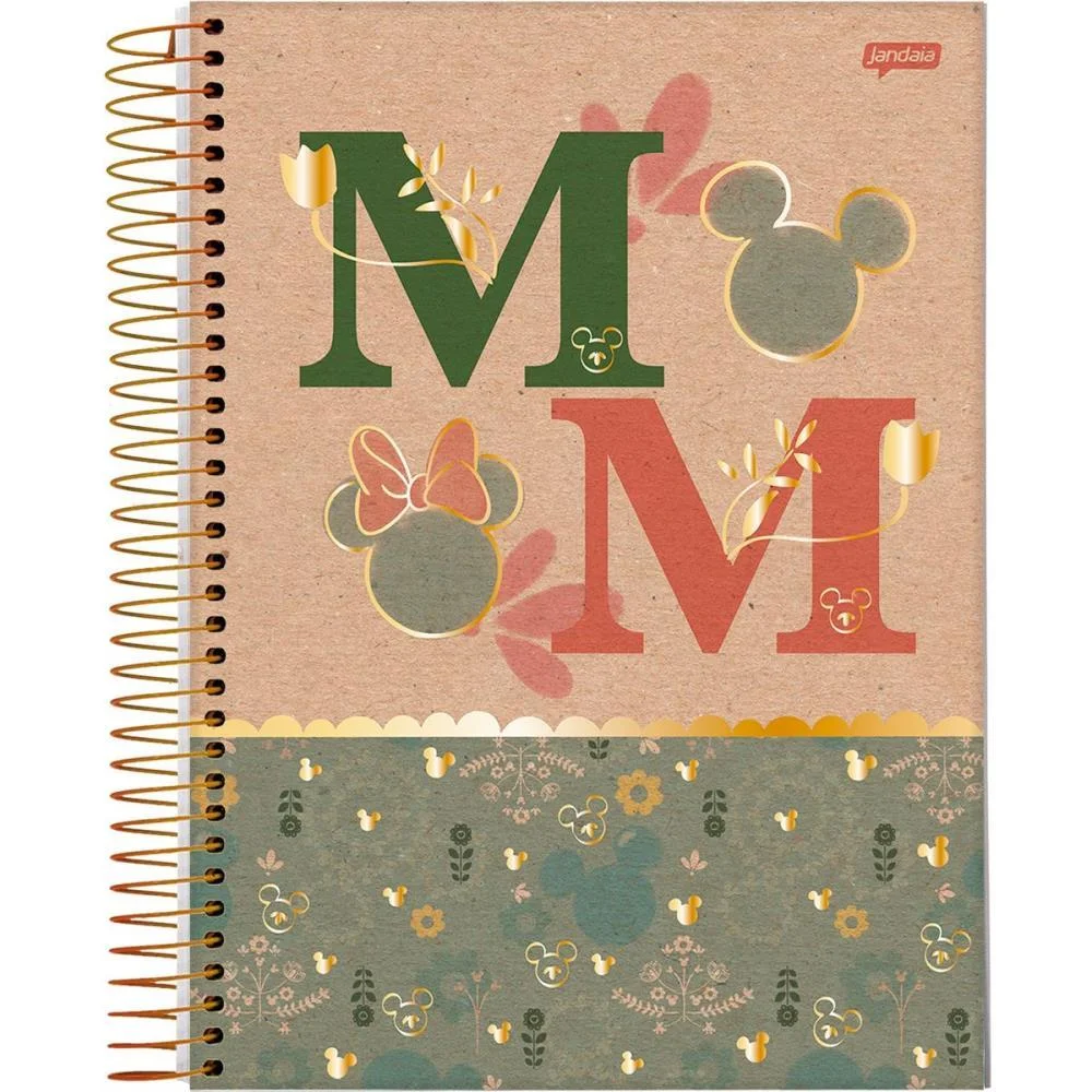 Caderno 01X1 Capa Dura Mickey.minnie Arts Kraft 80I.a Jandaia (Pct.c/04) - imagem 6