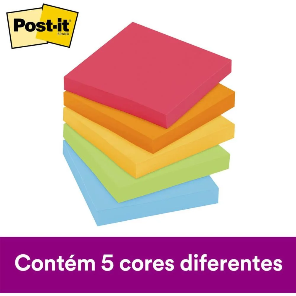 Bloco De Recado Post-It Colecao Diversao 76X76Mm 3M (Pct.c/450Fl) - imagem 4