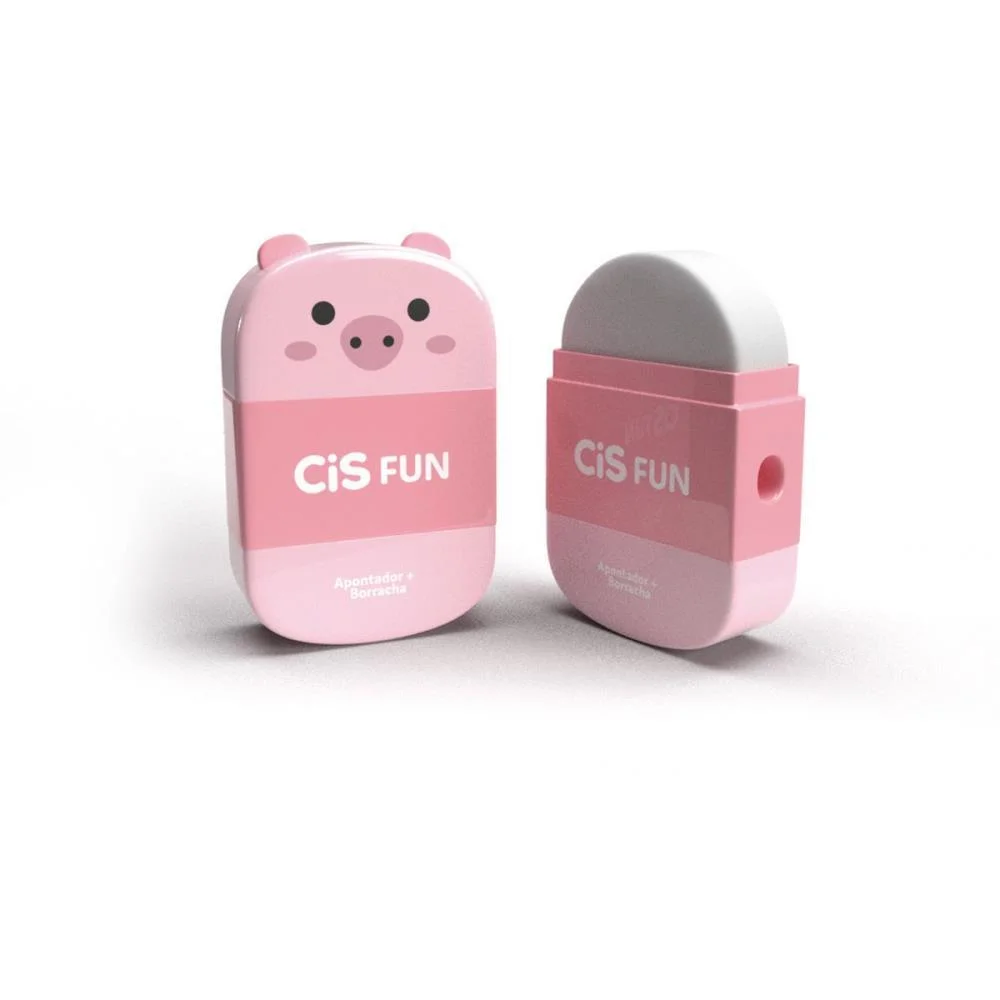 Apontador Com Deposito Decor. Cis Fun C/Borracha 4 Modelos Sertic (Dp.c/12) - imagem 7