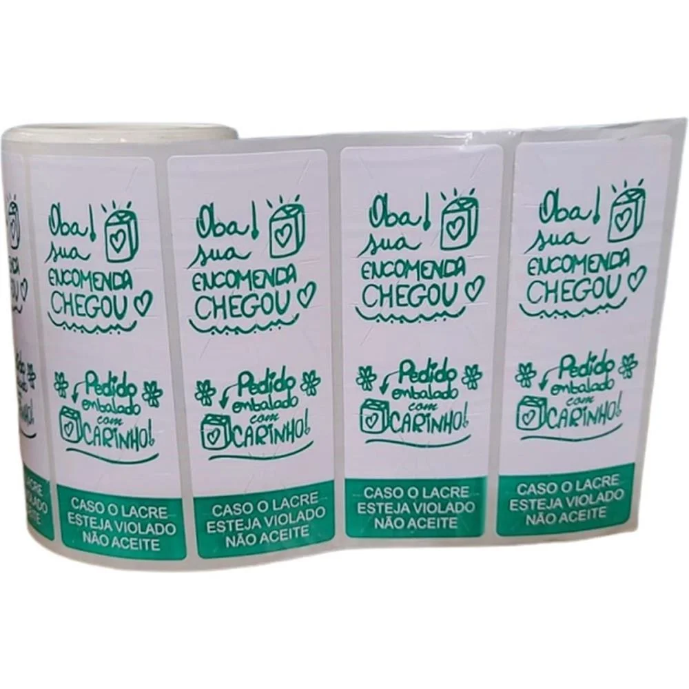 Etiqueta Adesiva Lacre Oba Sua Encomenda100X35 Creative (Rl.c/500) - imagem 4