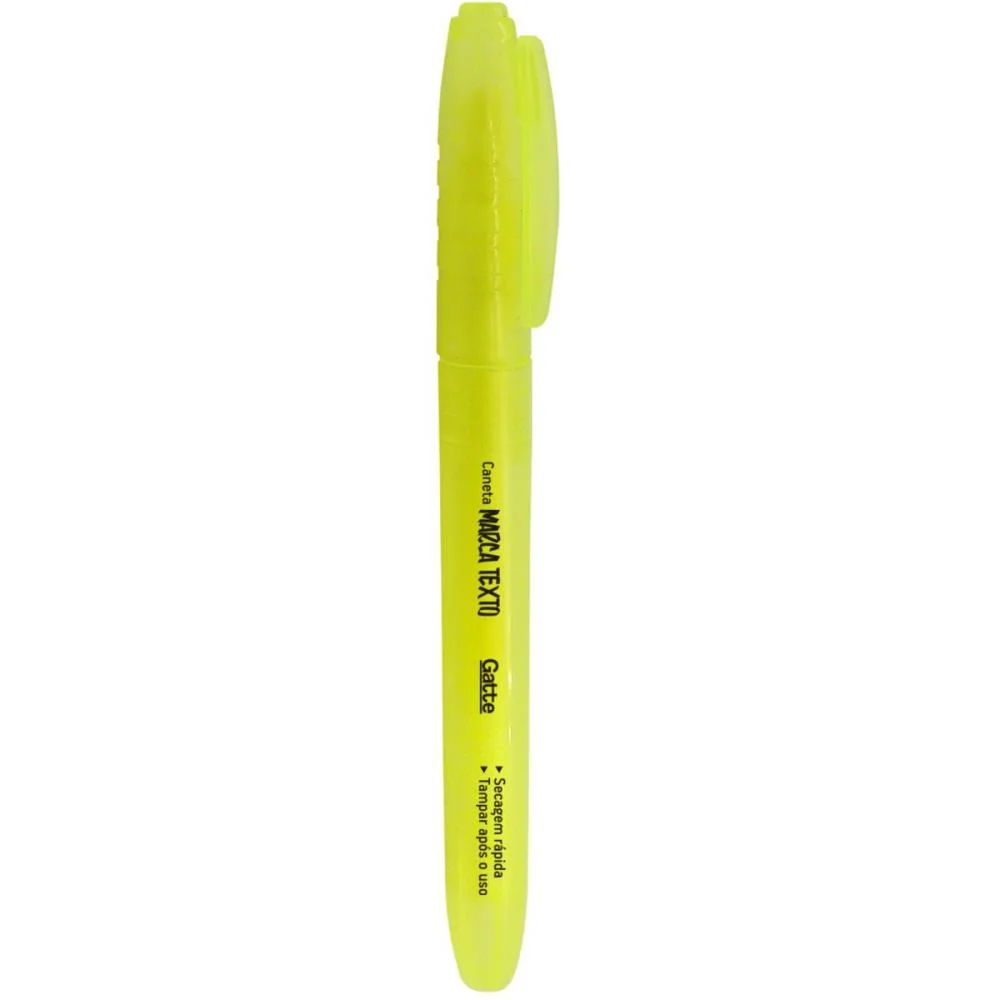 Caneta Marca Texto Gatte Amarela 4Mm Make+ (Cx.c/12) - imagem 4