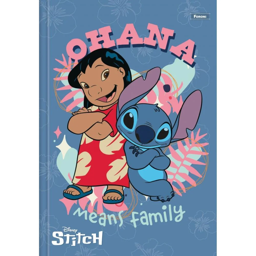 Caderno Brochurao Capa Dura Stitch 80Fls. Foroni (Pct.c/05) - imagem 5