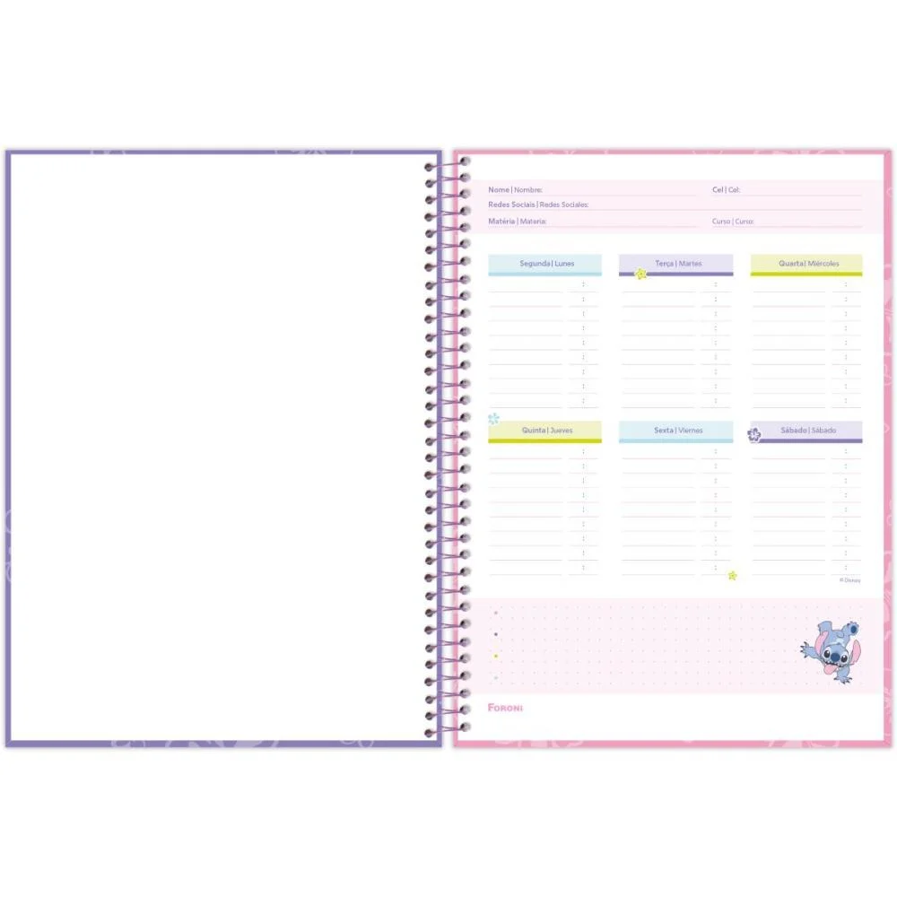 Caderno 01X1 Capa Dura Stitch  80F Foroni (Pct.c/04) - imagem 12