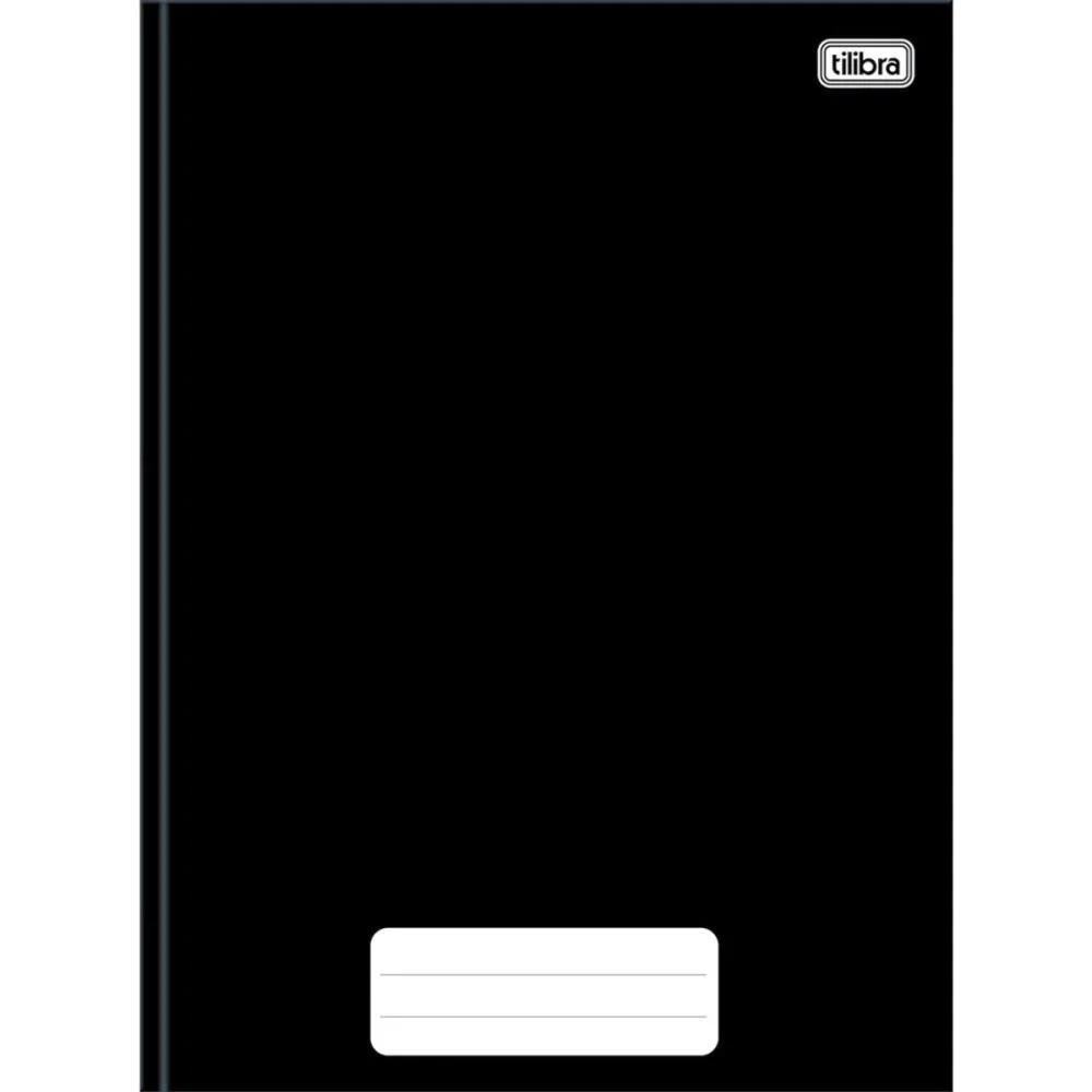 Caderno Brochurao Capa Dura Pepper 80 Folhas Preto Tilibra (Pct.c/05) - imagem 3