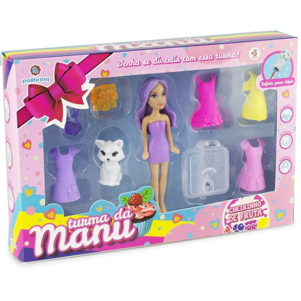 Boneca Turma Da Manu C/Acessorios (S) Polibrinq (Unidade) - imagem 7