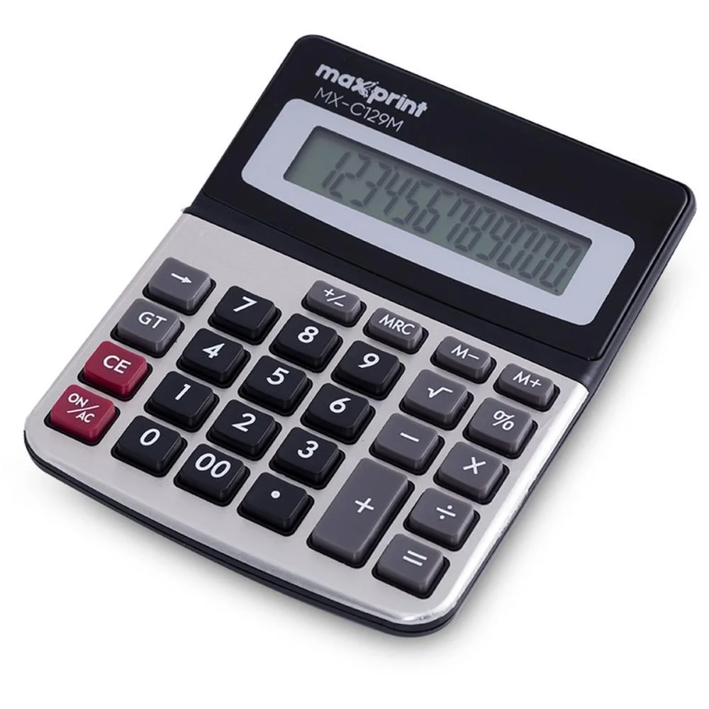 Calculadora De Mesa 12 Dig Mx-129M Preta Maxprint (Unidade) - imagem 3