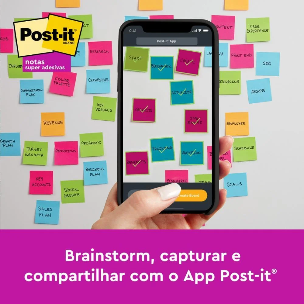 Bloco De Recado Post-It Colecao Serenidade 76X76Mm 3M (Pct.c/05) - imagem 5