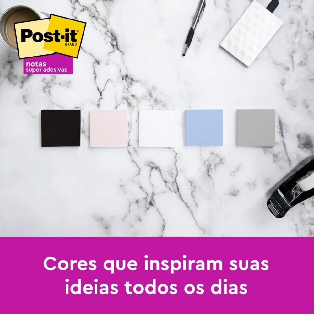 Bloco De Recado Post-It Colecao Serenidade 76X76Mm 3M (Pct.c/05) - imagem 6