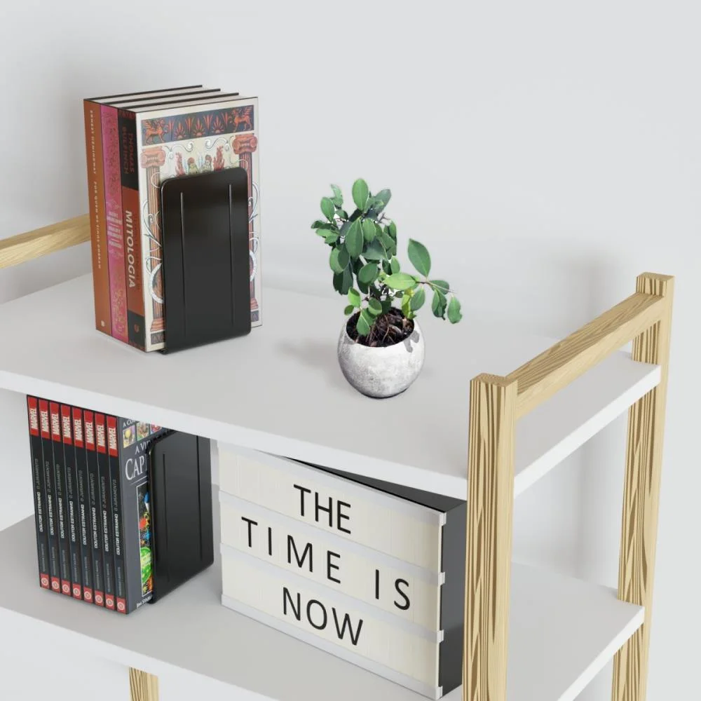 Bibliocanto Plastico Preto Acrimet (Par) - imagem 4