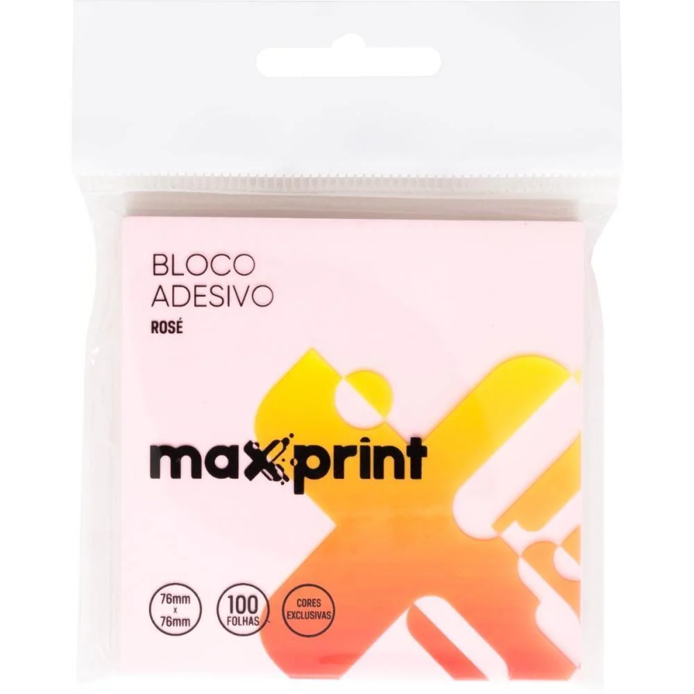 Bloco De Recado Autoadesivo 76X76Mm Medio Hope Rose 100F. Maxprint (Unidade) - imagem 5