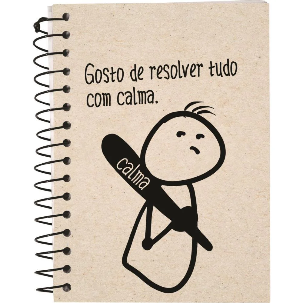 Caderneta 1/8 Kraft Frases Cp Cartao 80F Kit (Pct.c/04) - imagem 5