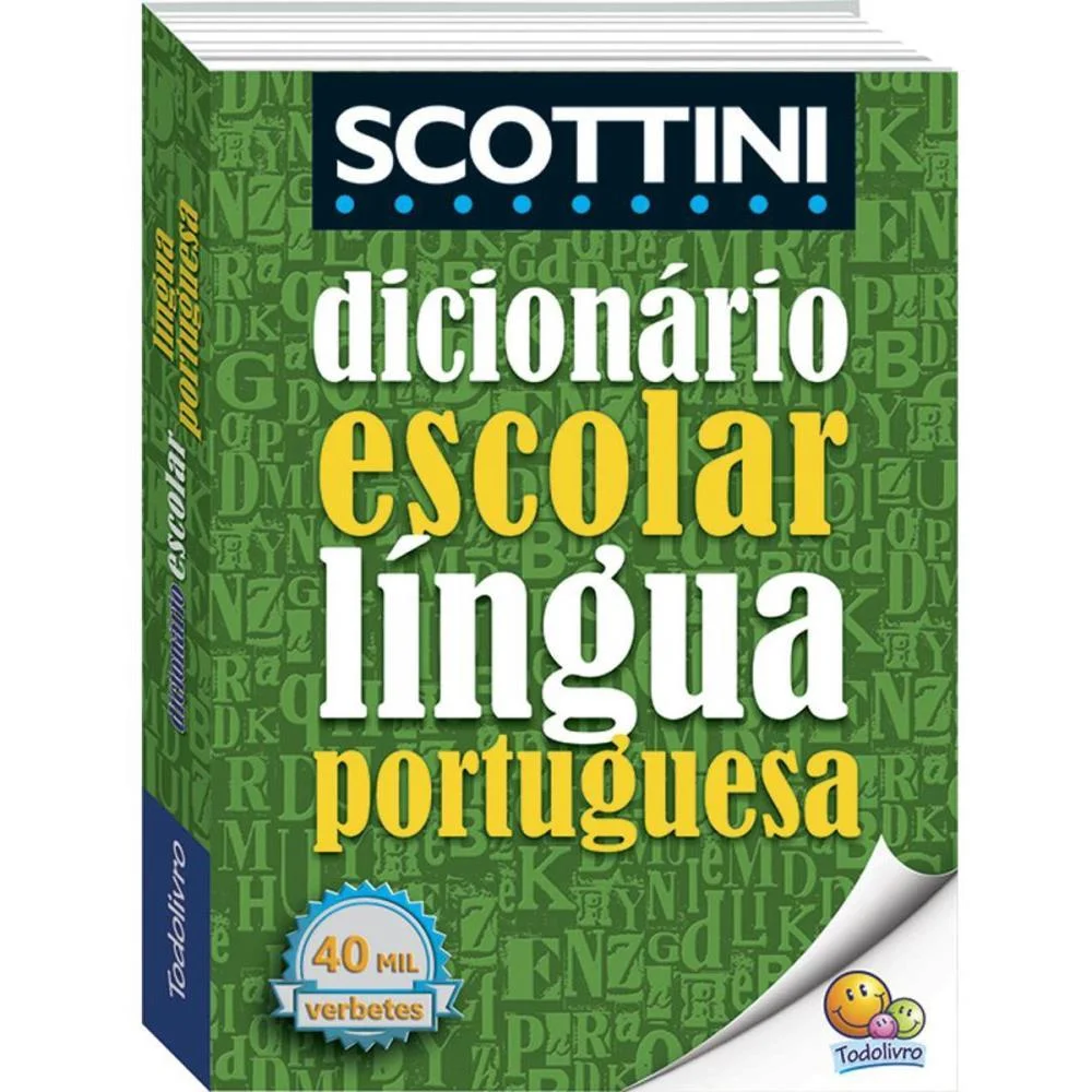 Dicionario Portugues Scottini 40.000 Verbete 560Pg Todolivro (Unidade) - imagem 2