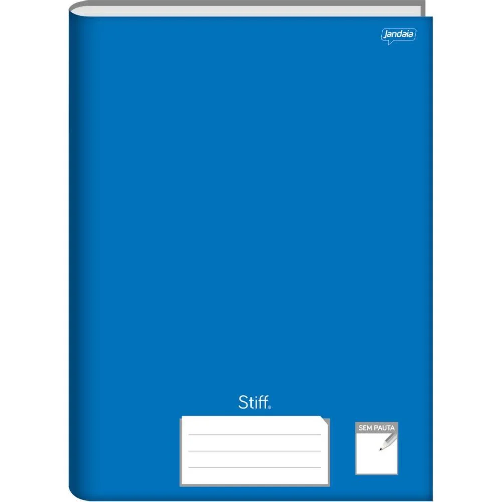 Caderno Caligrafia Capa Dura Stiff 1/4 96Fls Brochura Azul Jandaia (Pct.c/05) - imagem 2