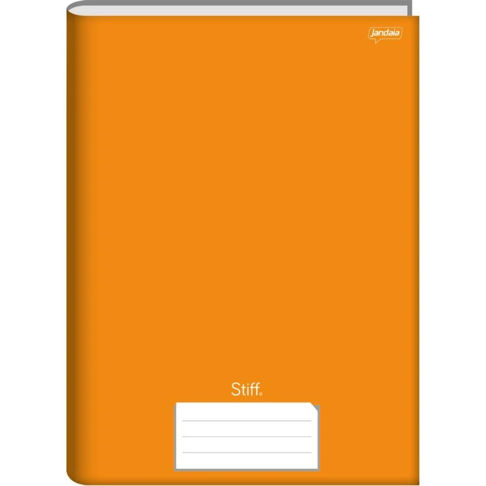 Caderno Brochurao Capa Dura Stiff 48Fls Univ. Laranja Jandaia (Pct.c/10) - imagem 2