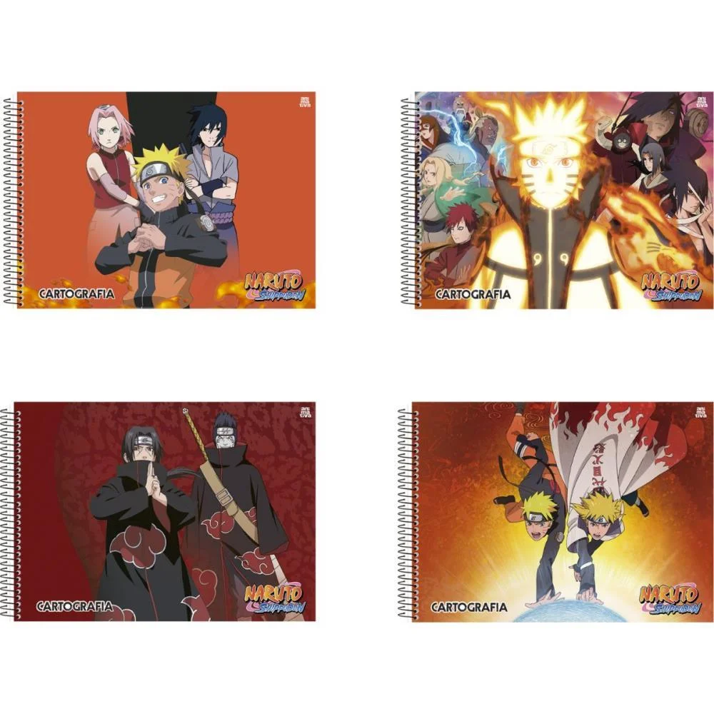 Caderno Desenho Univ Capa Dura Naruto 60F Animativa (Pct.c/05) - imagem 2