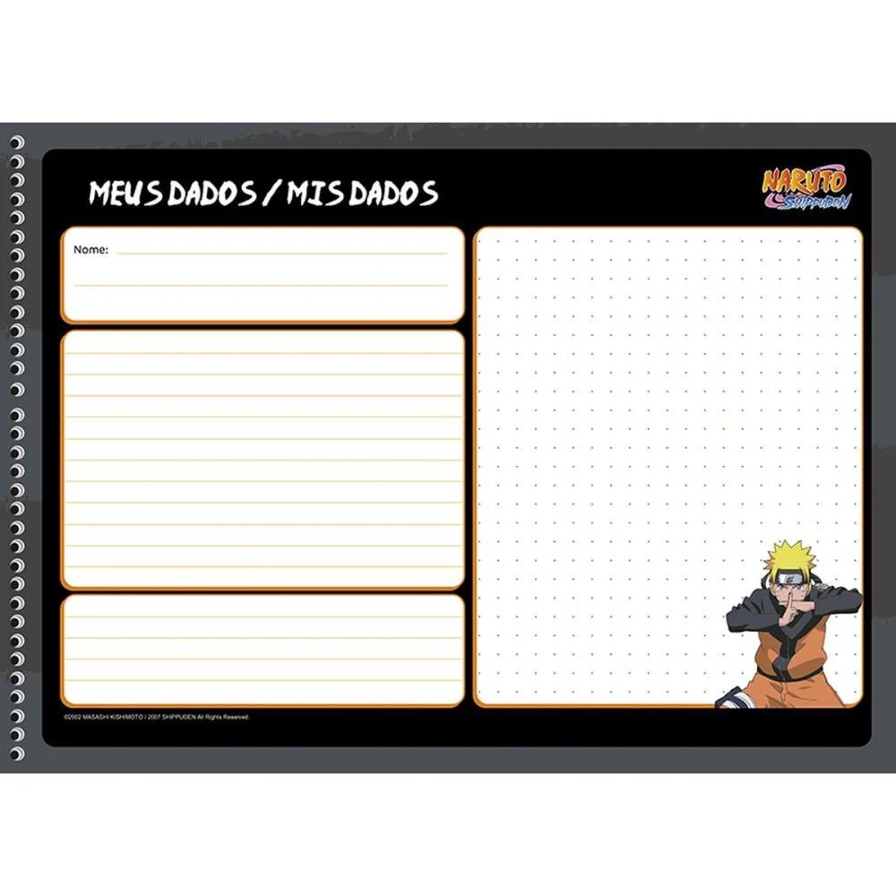 Caderno Desenho Univ Capa Dura Naruto 60F Animativa (Pct.c/05) - imagem 4