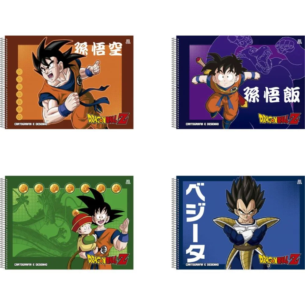 Caderno Desenho Univ Capa Dura Dragon Ball Z 60F Animativa (Pct.c/05) - imagem 2