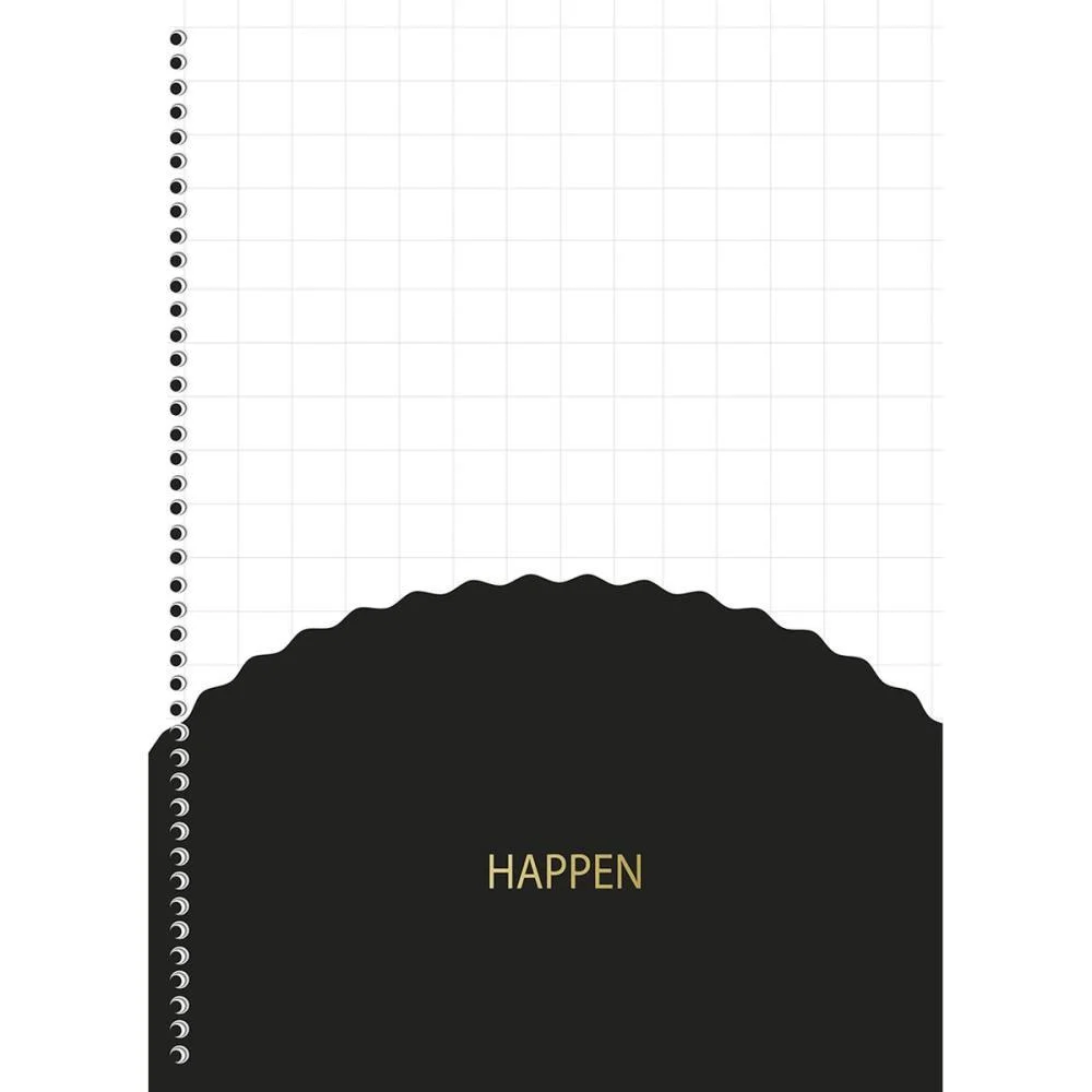 Caderno 10X1 Cp.dura Colegial Happen Glitter 160F Animativa (Pct.c/04) - imagem 4