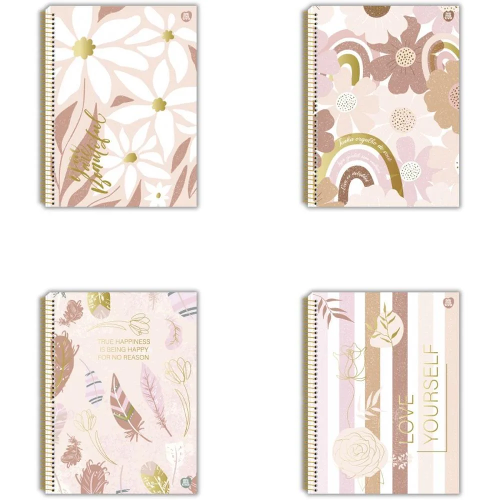 Caderno Espiral 1/4 Capa Dura Mulher 80F Animativa (Pct.c/10) - imagem 3
