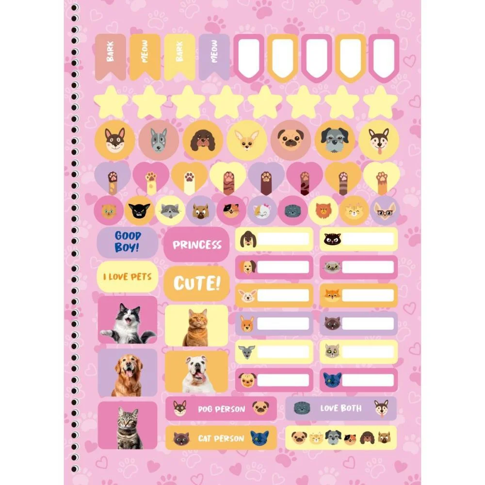 Caderno 10X1 Capa Dura My Pets 160F Animativa (Pct.c/04) - imagem 4