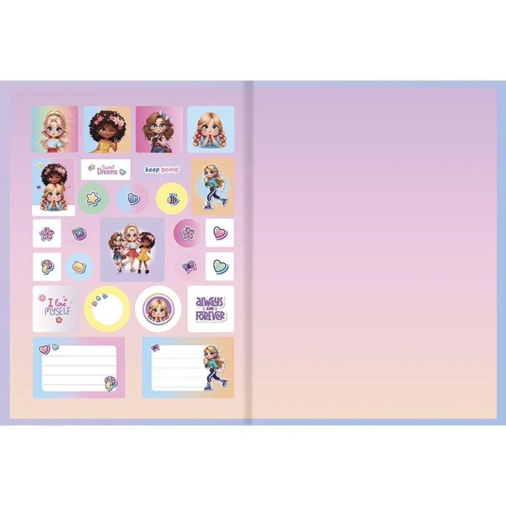 Caderno Brochurao Capa Dura Debby 80F Animativa (Pct.c/05) - imagem 5