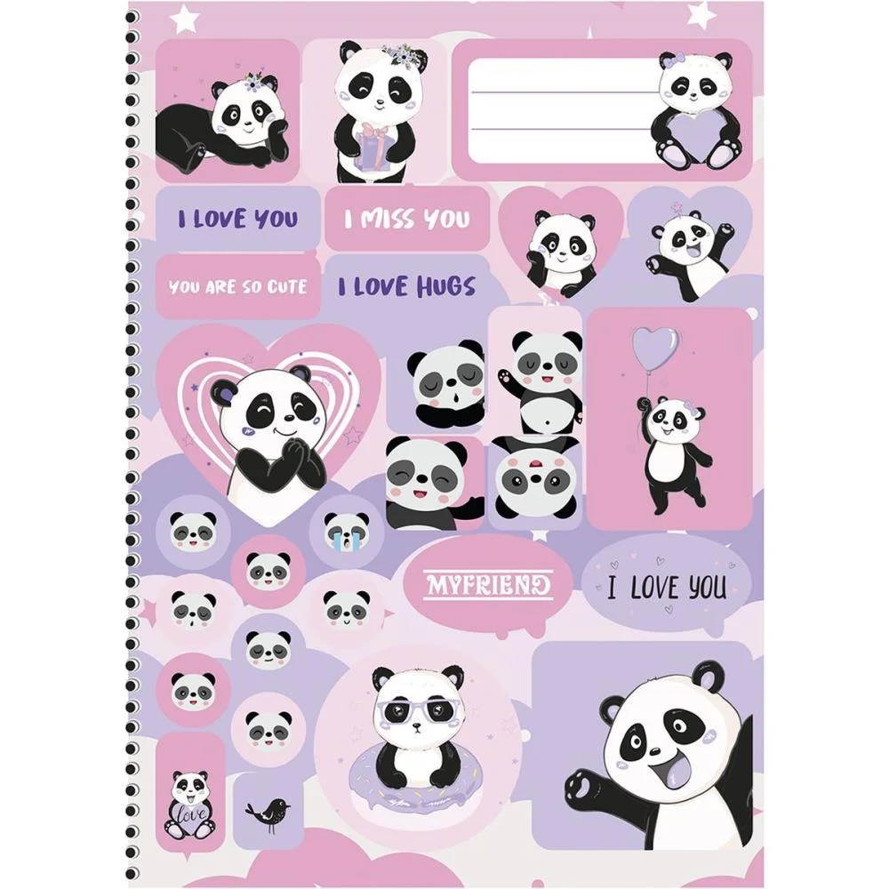 Caderno 01X1 Capa Dura My Friend 80F Animativa (Pct.c/04) - imagem 3